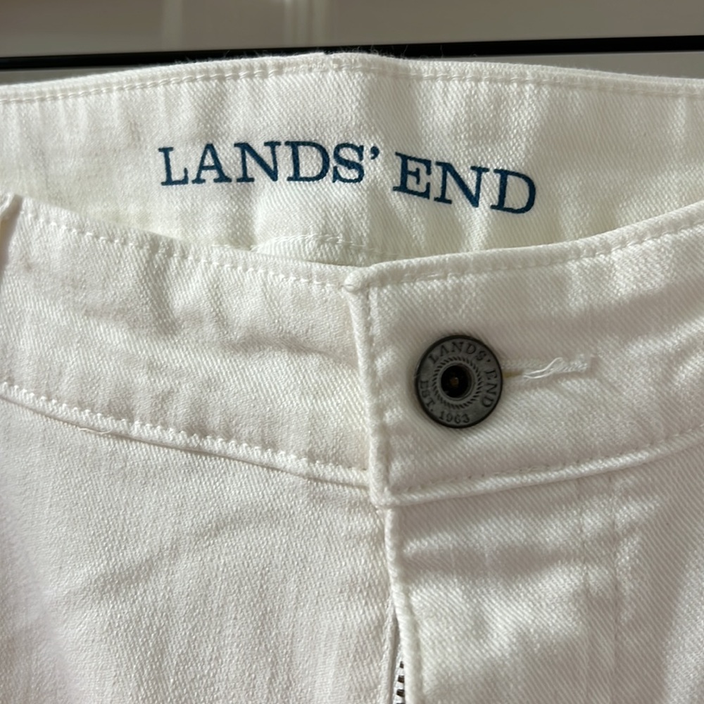 Lands End Mid Rise Crop Jean - Picture 2 of 5